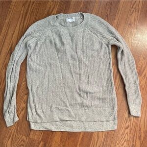 Old Navy Heather Gray Knit Sweater